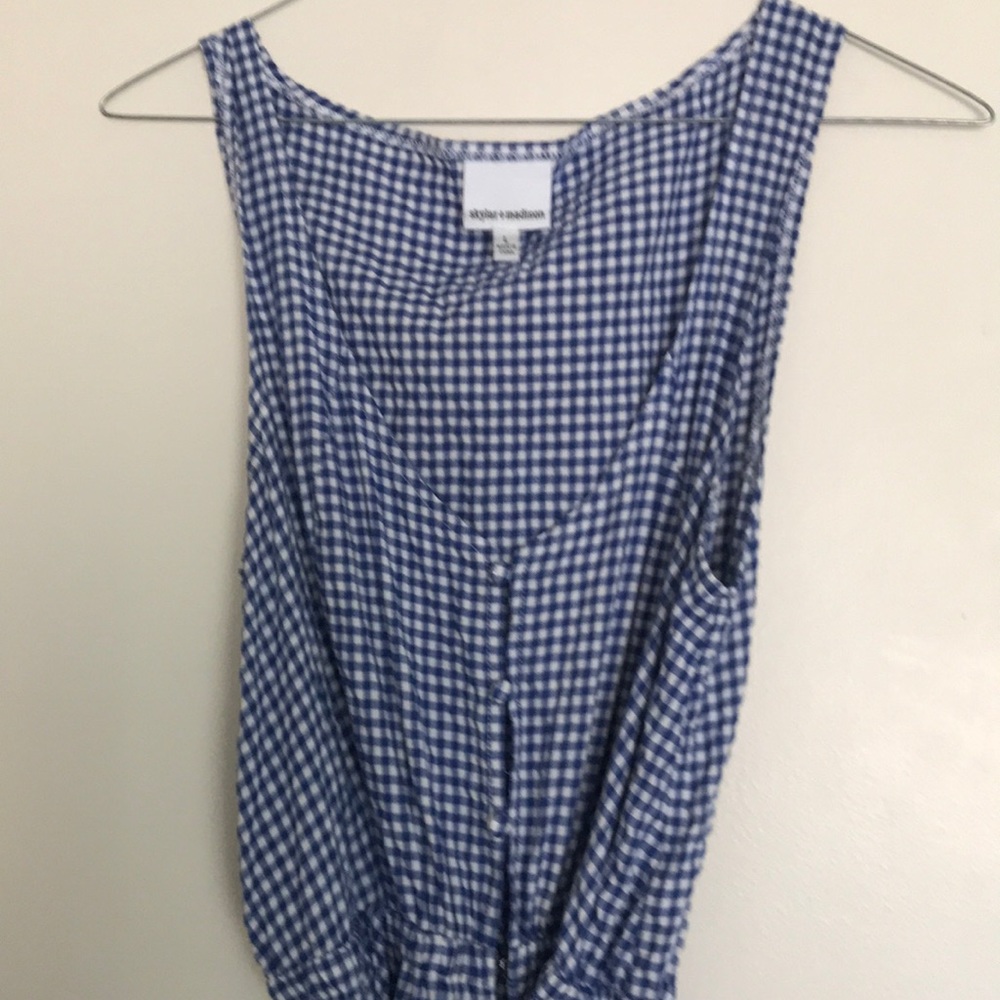 Skylar & Madison gingham jumpsuit